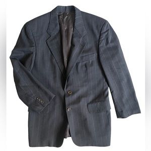 Hugo Boss Vintage Striped Dark Gray Suits